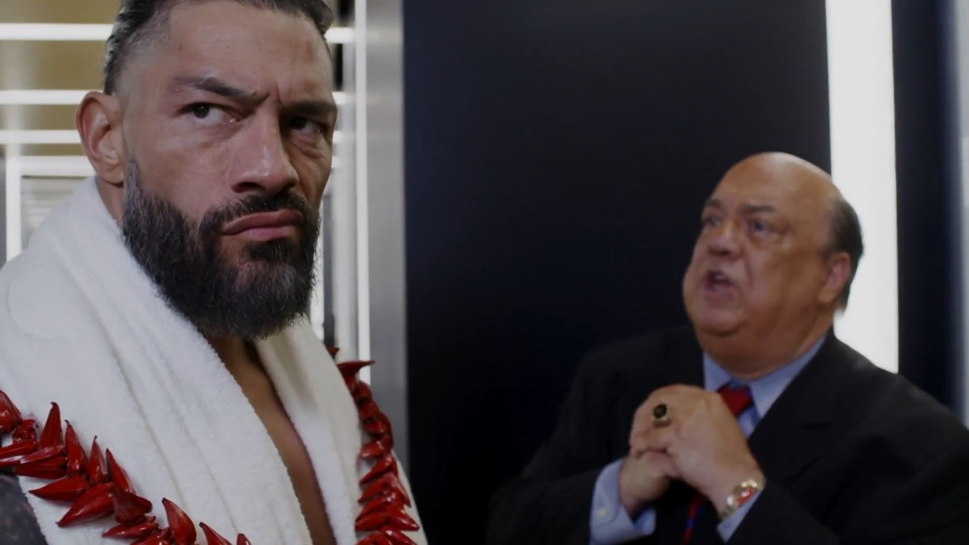 Reigns and Heyman (via WWE