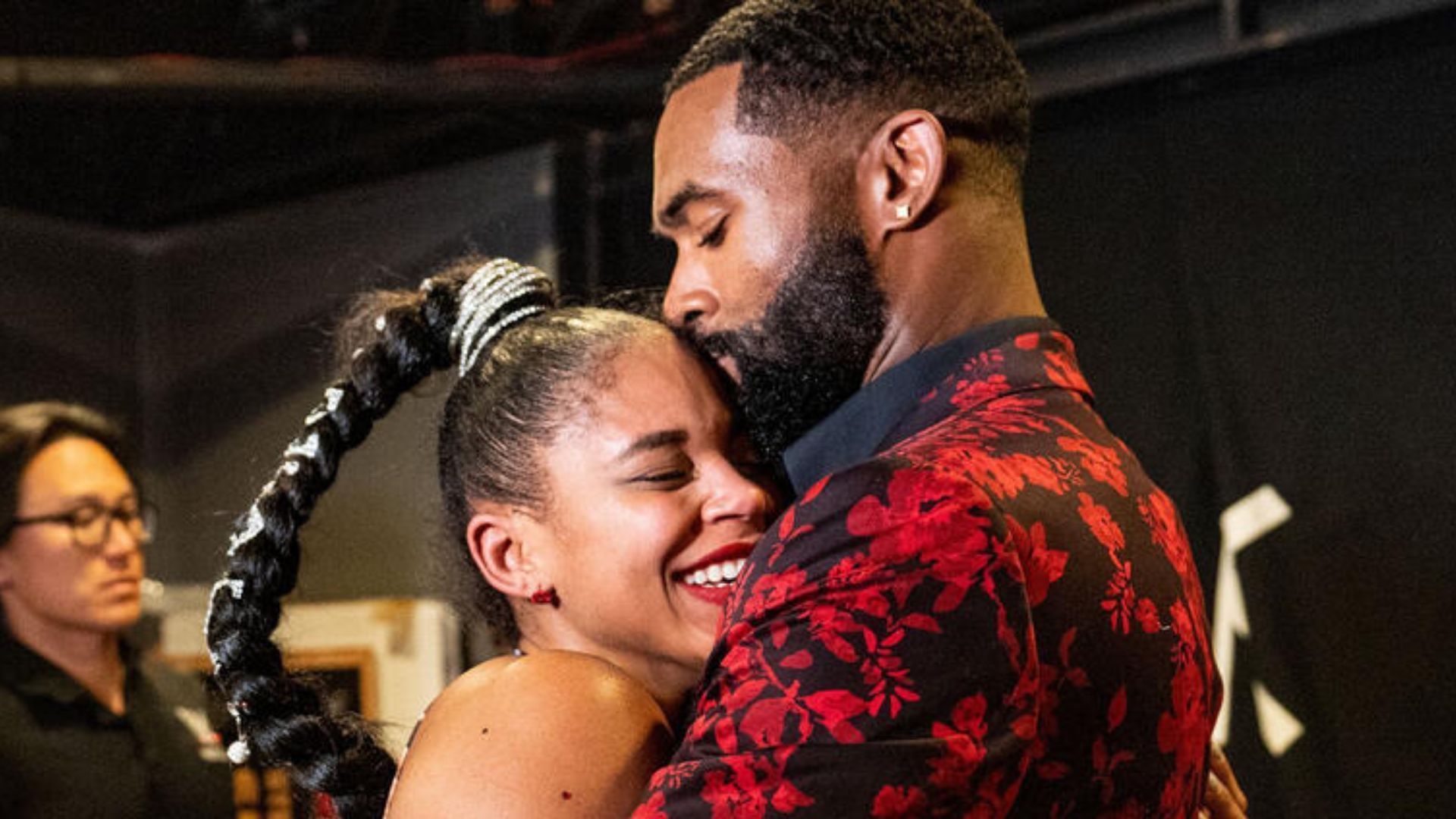 Bianca Belair and Montez Ford backstage after Belair main evented WrestleMania 37 [Photo credit: WWE.com]