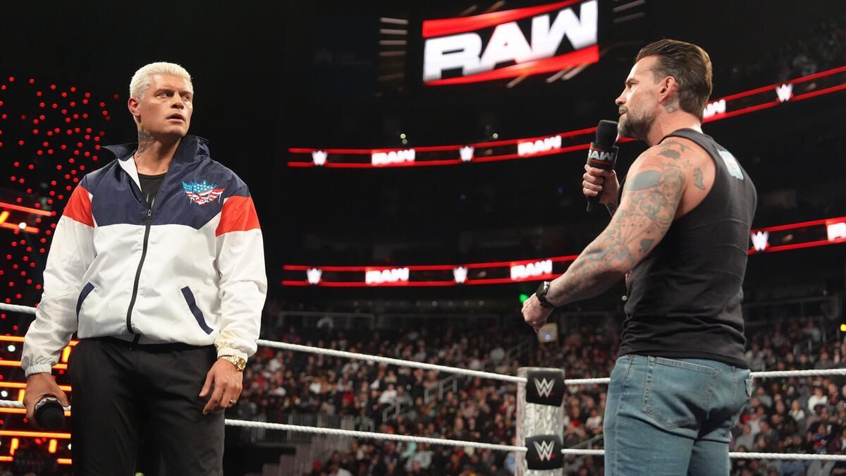 Cody Rhodes and CM Punk on RAW (Photo credit: WWE.com)