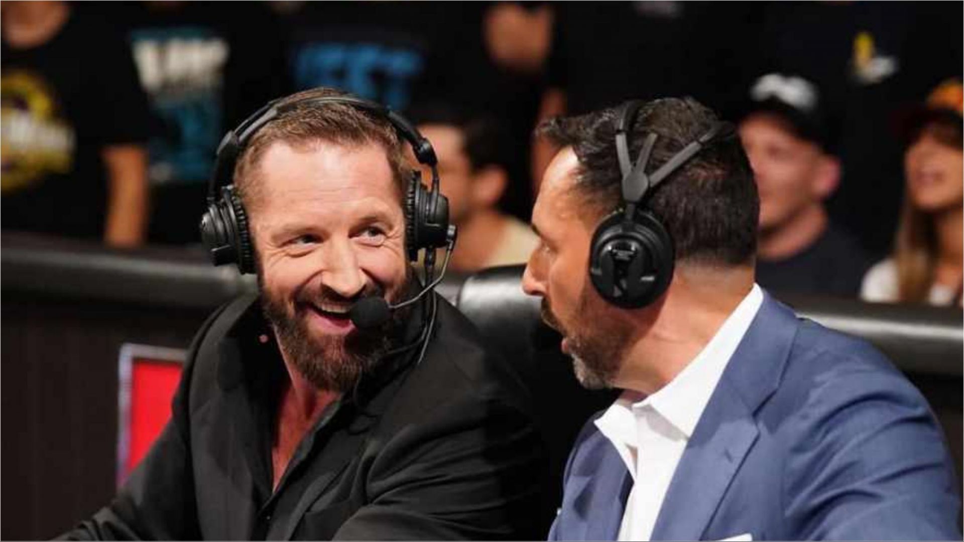 Wade Barrett and Joe Tessitore on RAW (Photo credit: Wade Barrett on IG)