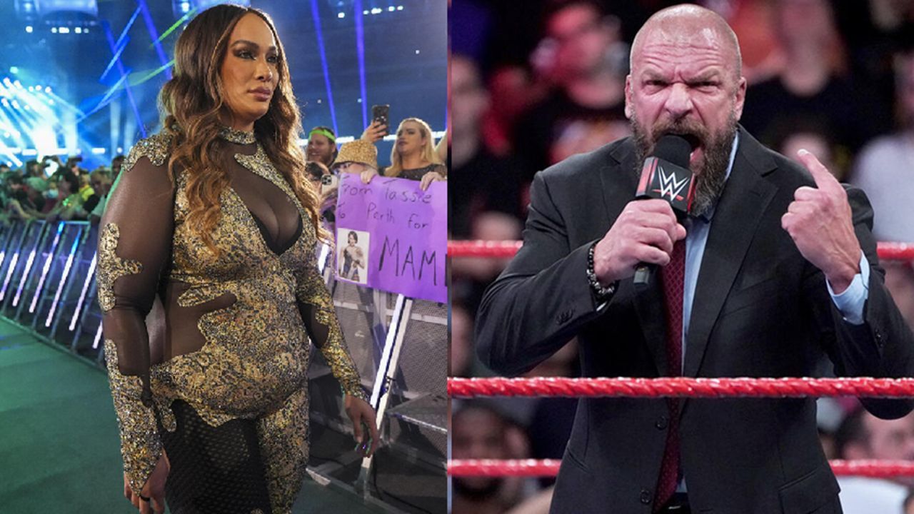 Nia Jax and WWE CCO Triple H (via WWE