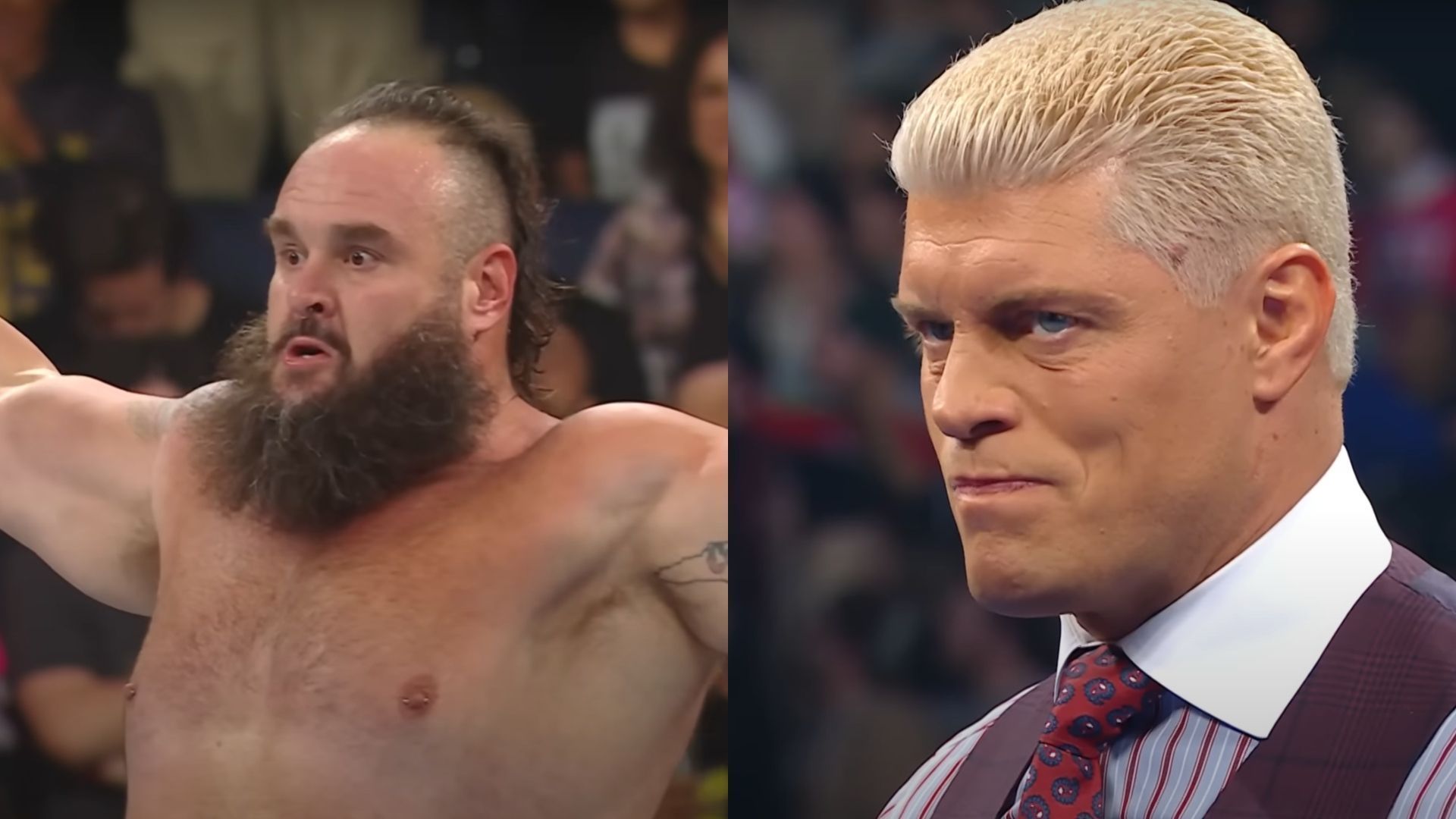 Braun Strowman (left) and Cody Rhodes (right) [Image Credits: WWE