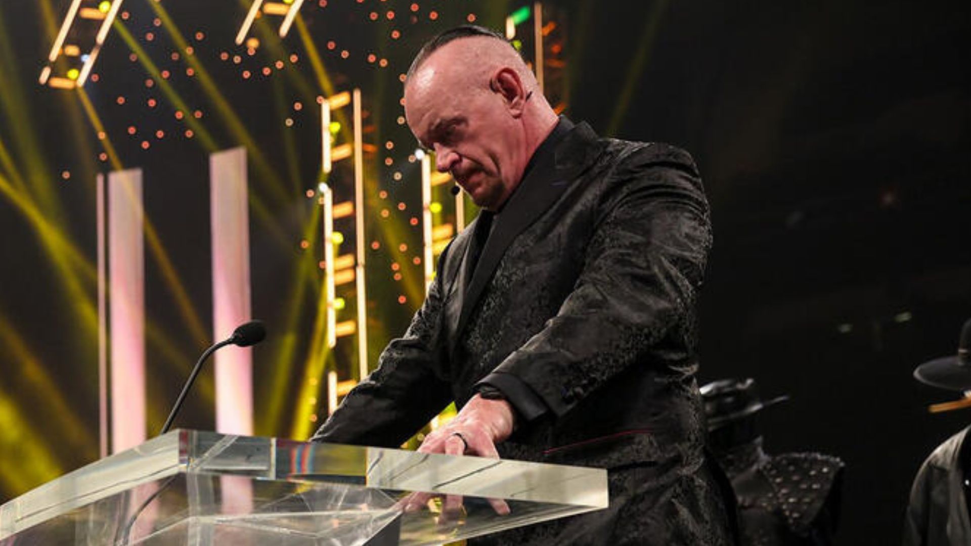 The Undertaker at WWE Hall of Fame! [Image credit: WWE.com]