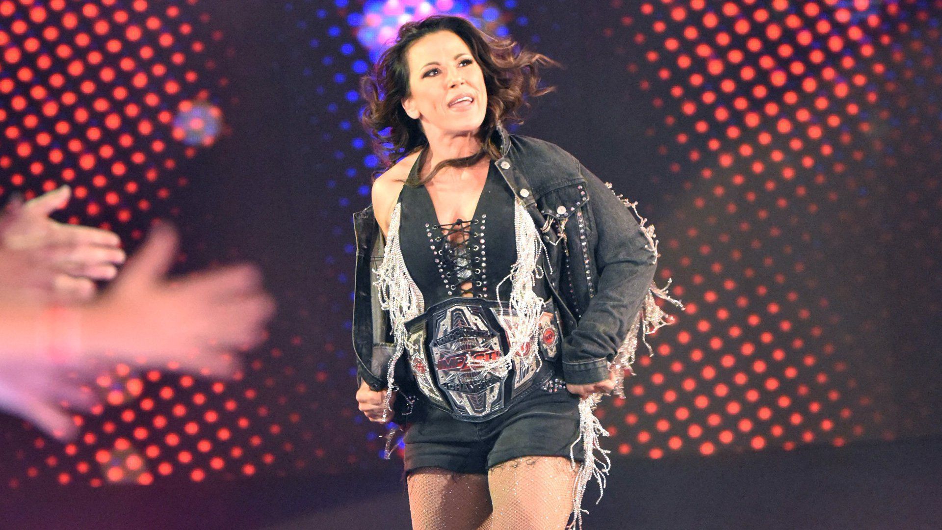 Mickie James at the 2022 WWE Royal Rumble