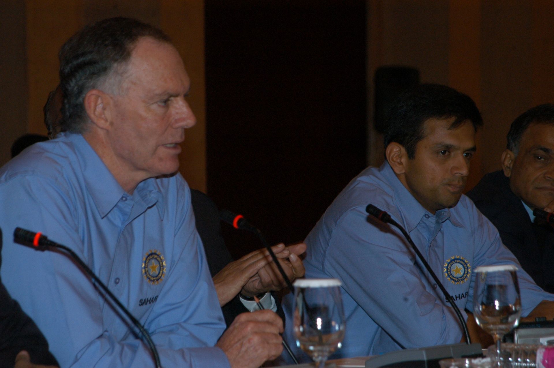 The Indian dressing room was divided when Greg Chappell (left) was the head coach. [P/C: Getty]