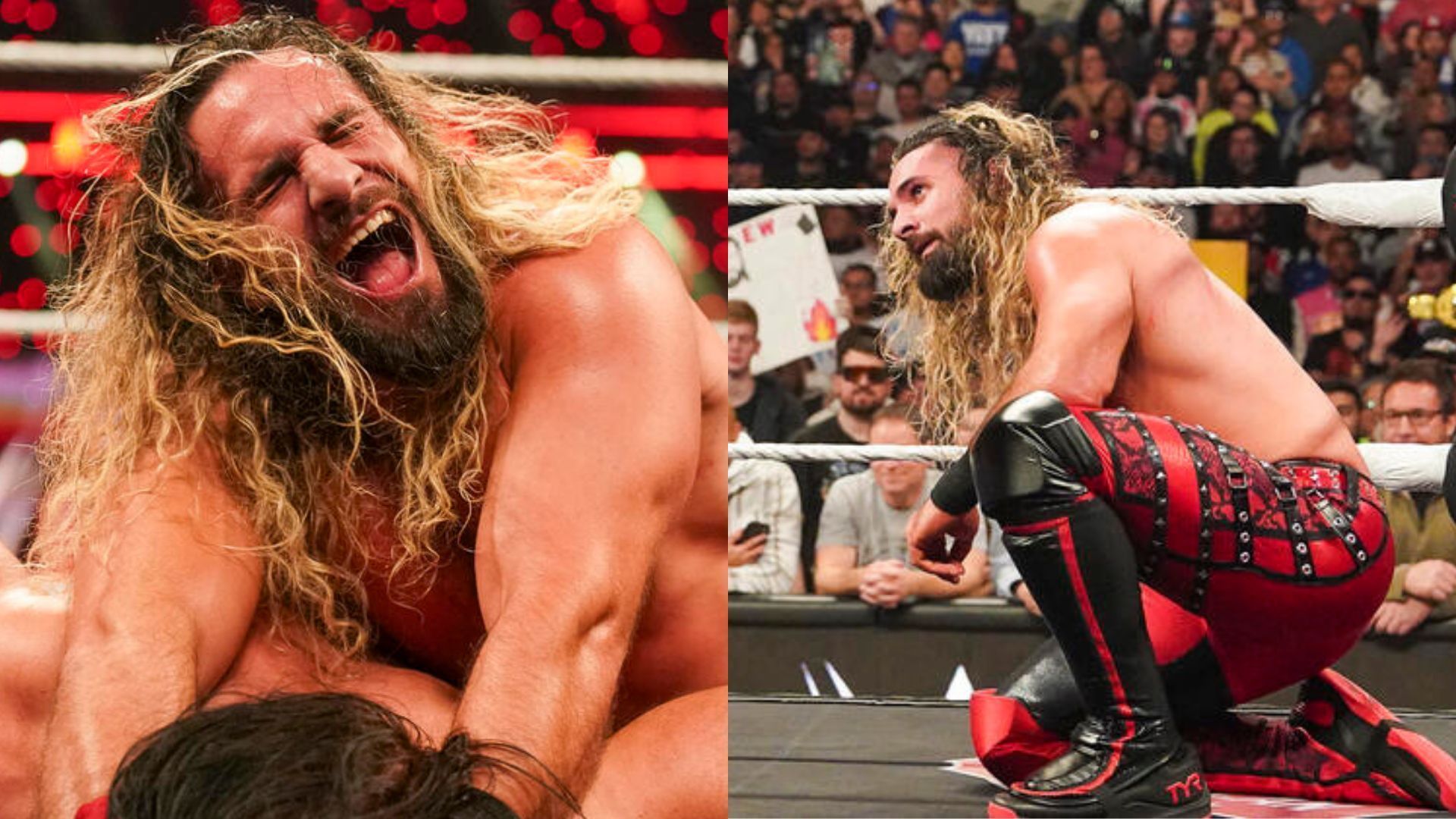 Rollins was in action in the main event of last night