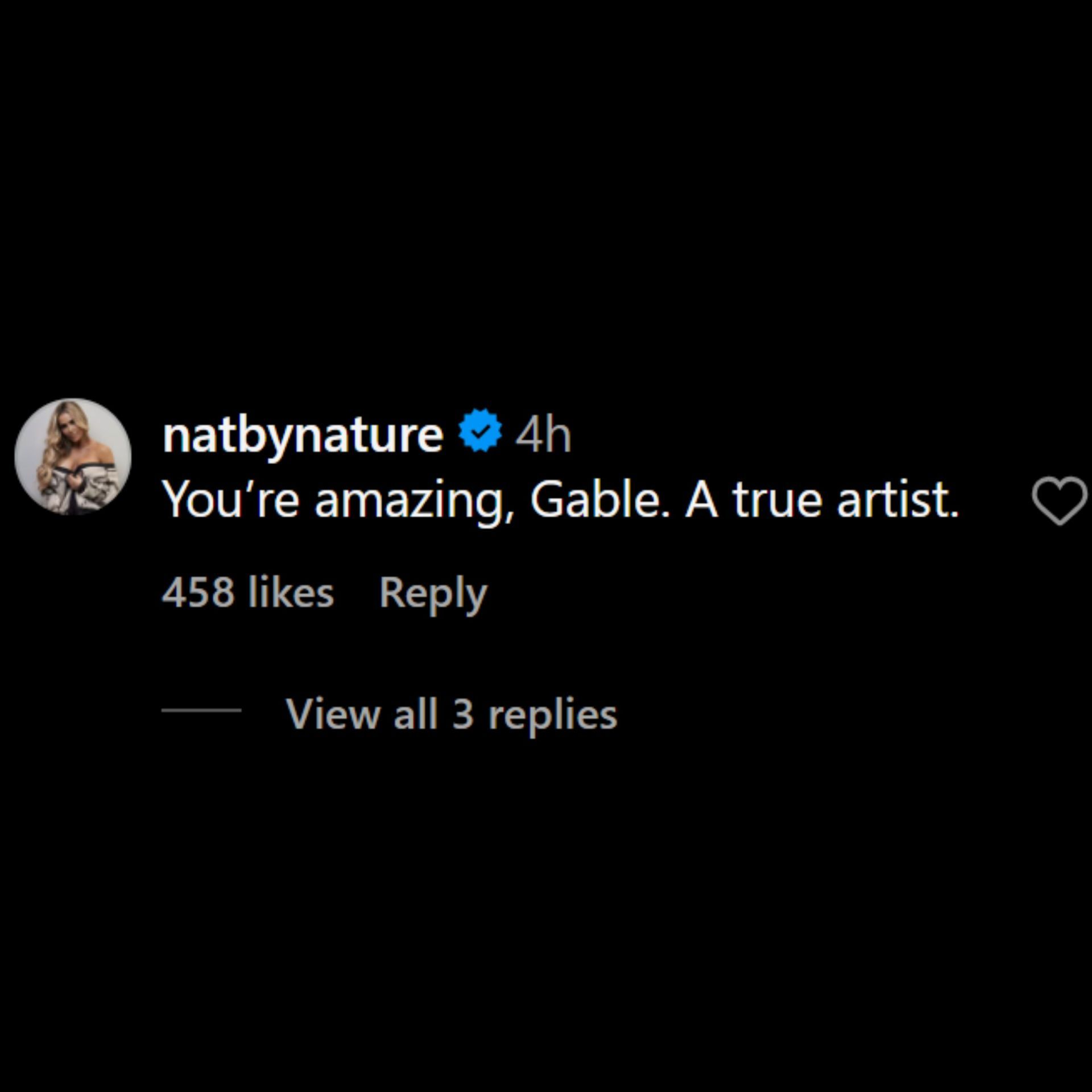 Nattie praises Chad Gable [Picture courtesy: Chad Gable&#039;s Instagram]