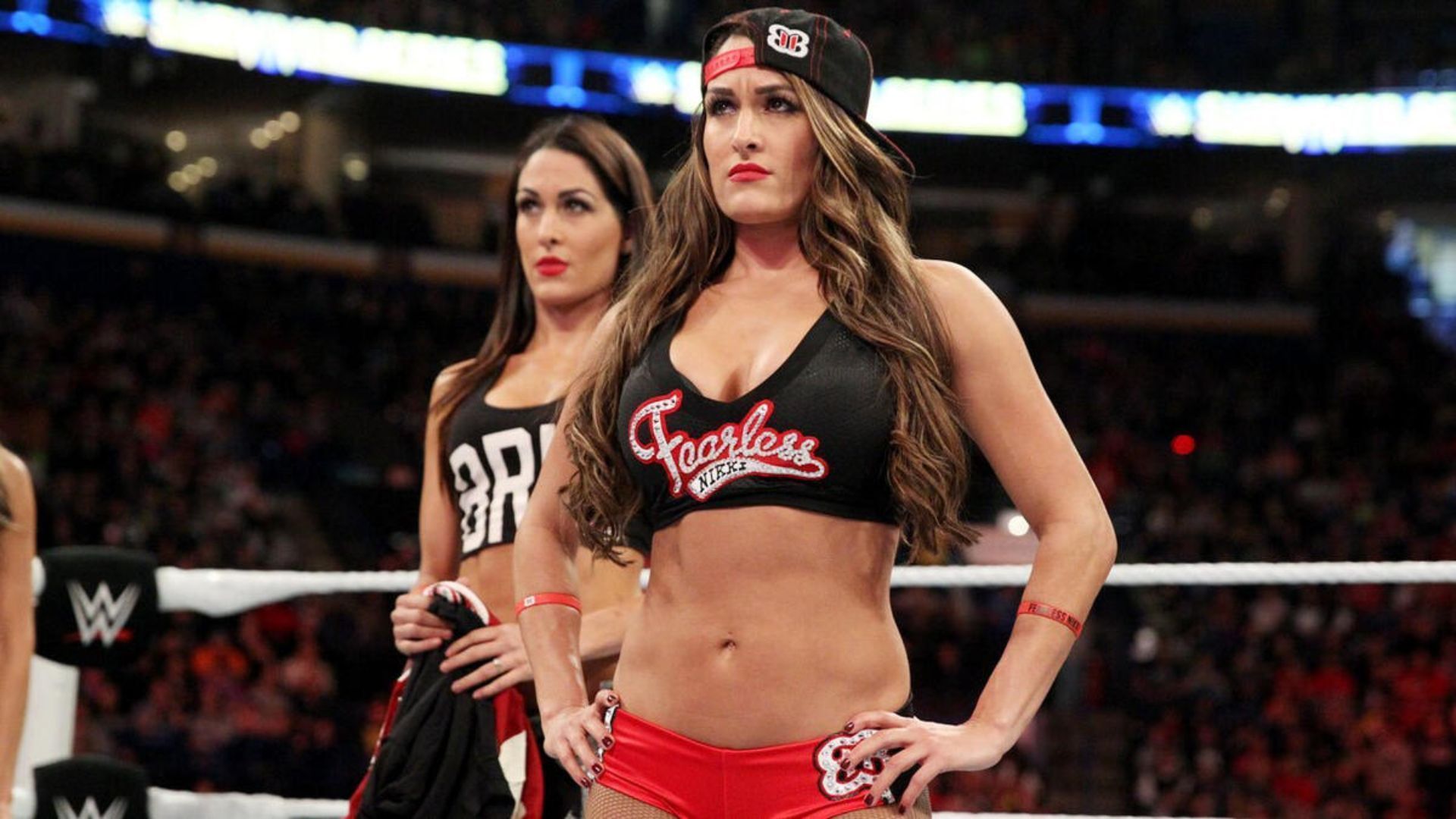 From left to right: Brie and Nikki Bella [Photo credit: WWE.com]