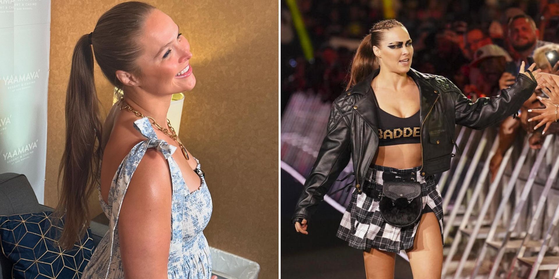 Ronda Rousey recently gave birth (Images via Ronda