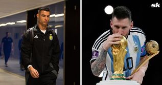 Cristiano Ronaldo responds with gesture to fans chanting Lionel Messi's name in Al-Nassr vs Al-Taawoun clash