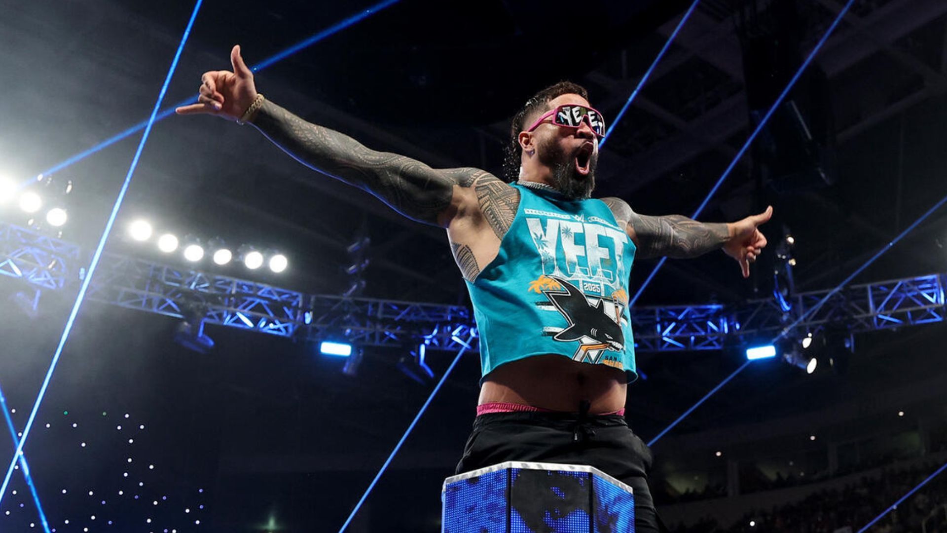 Jey Uso on RAW! [Image credit: WWE.com]