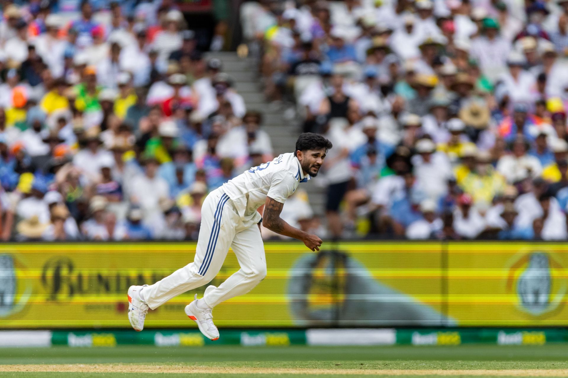 Nitish Kumar Reddy bowled only 44 overs in the five Tests against Australia. [P/C: Getty]