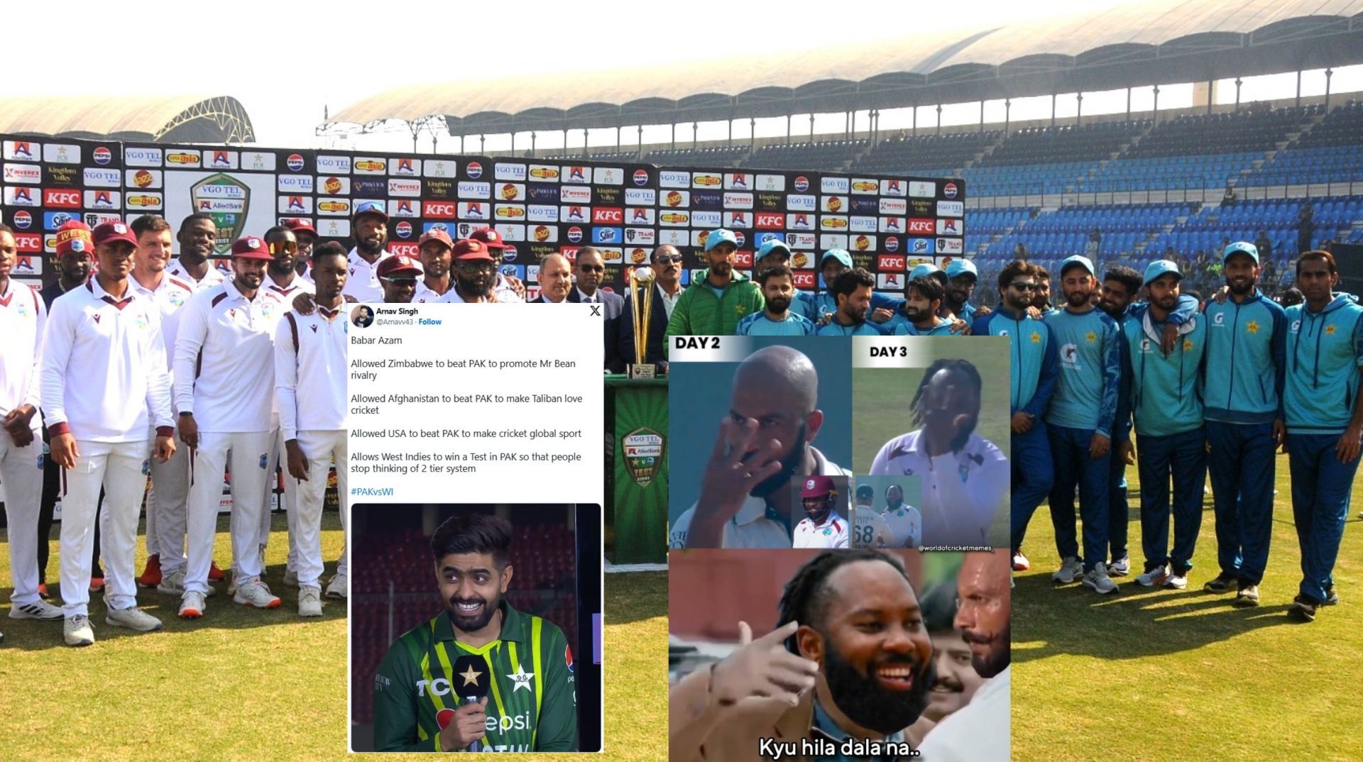 “Proud moment for South Asia..”- Top 10 funny memes as West Indies registers historic Test win in Pakistan after 34 years