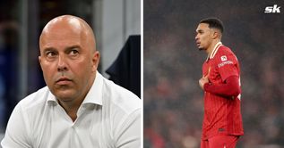 Liverpool boss Arne Slot responds when asked if Real Madrid links affected Trent Alexander-Arnold during sluggish display against Man United