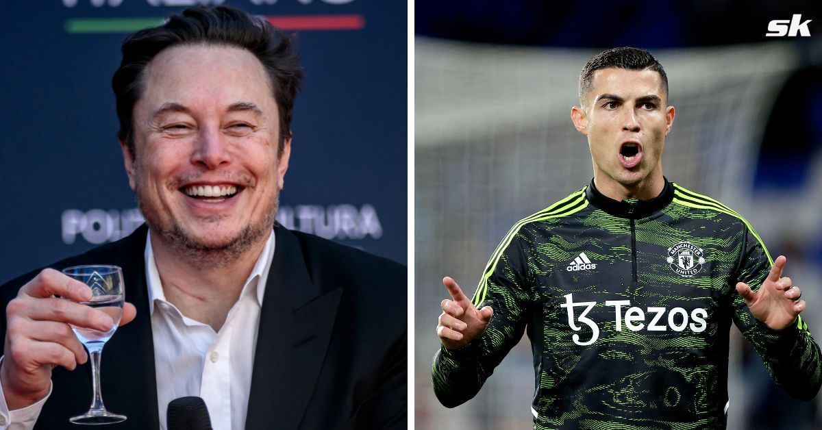 Elon Musk (left) and Cristiano Ronaldo (right)