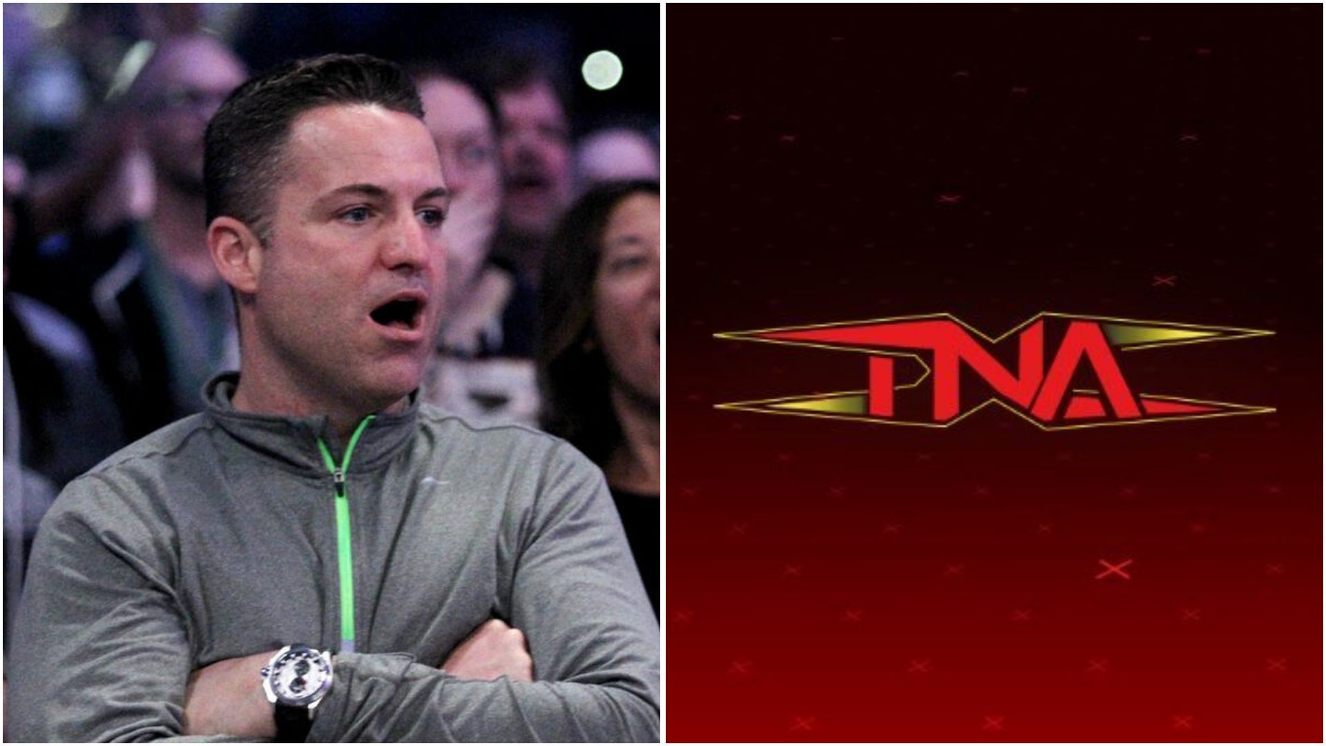 A young WWE star was in a match in TNA Wrestling. (Photos: WWE.com and TNA on X)