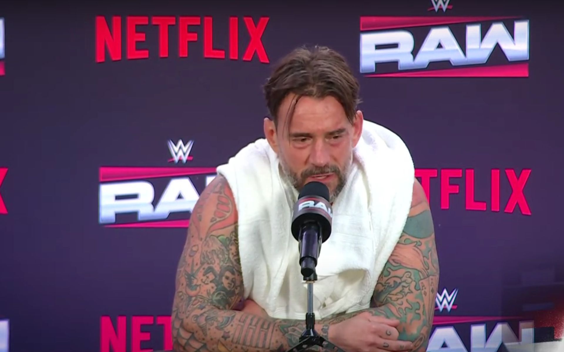 Punk at the RAW on Netflix press conference (Pic Courtesy: WWE on YouTube)