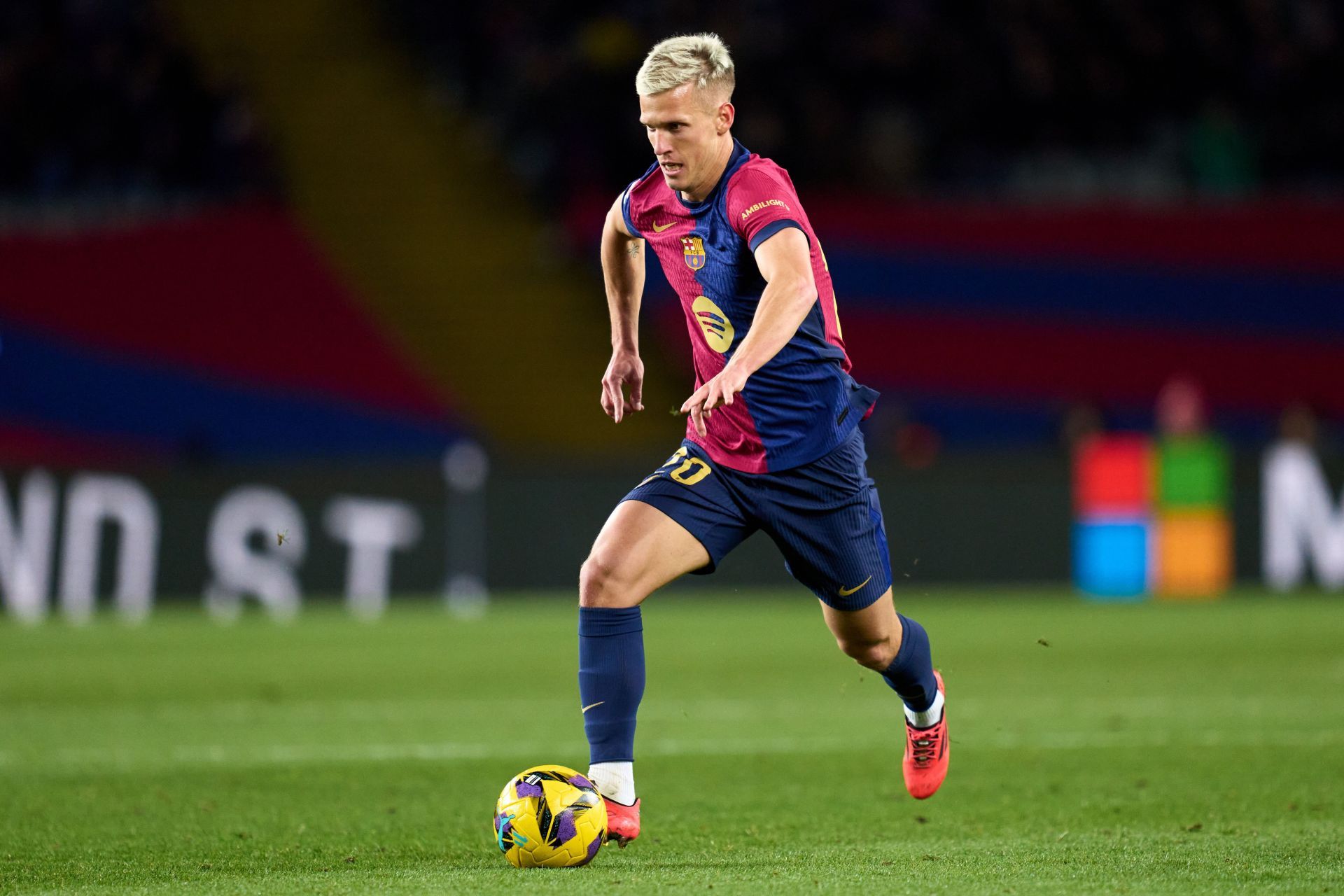 Dani Olmo arrived at Camp Nou last summer