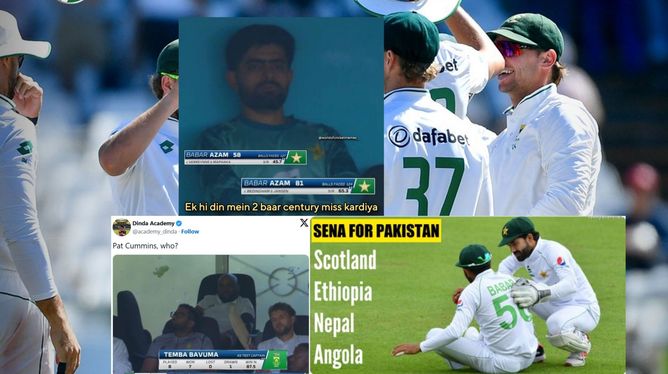 "SENA for Pakistan: Scotland, Ethiopia, Nepal, Angola"- Top 10 funny memes as South Africa whitewash Pakistan in Test series 2024-25