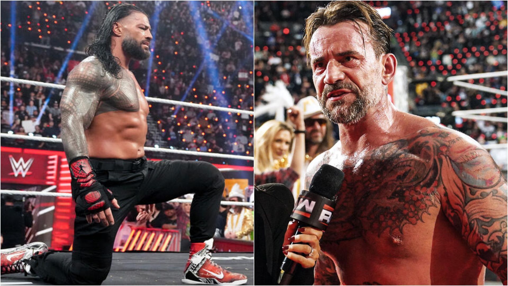 Roman Reigns (L) CM Punk (R) (site wwe.com)