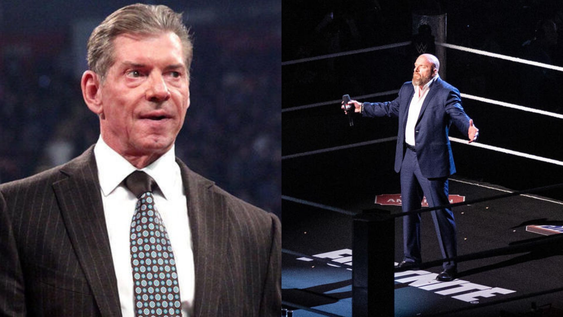 Vince McMahon and Triple H. [Images via WWE.com]