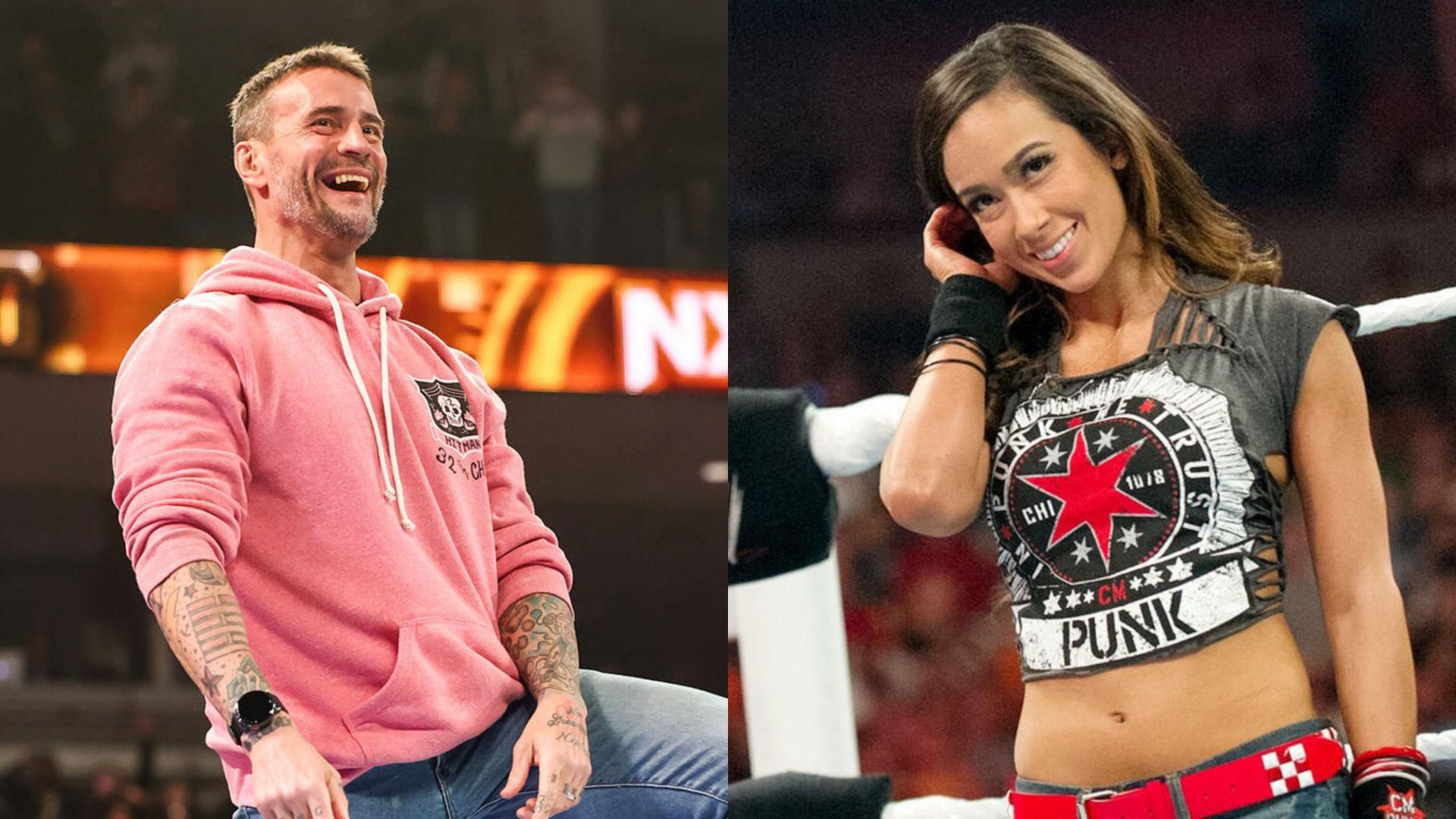 CM Punk and AJ Lee (Images credit: WWE.com)