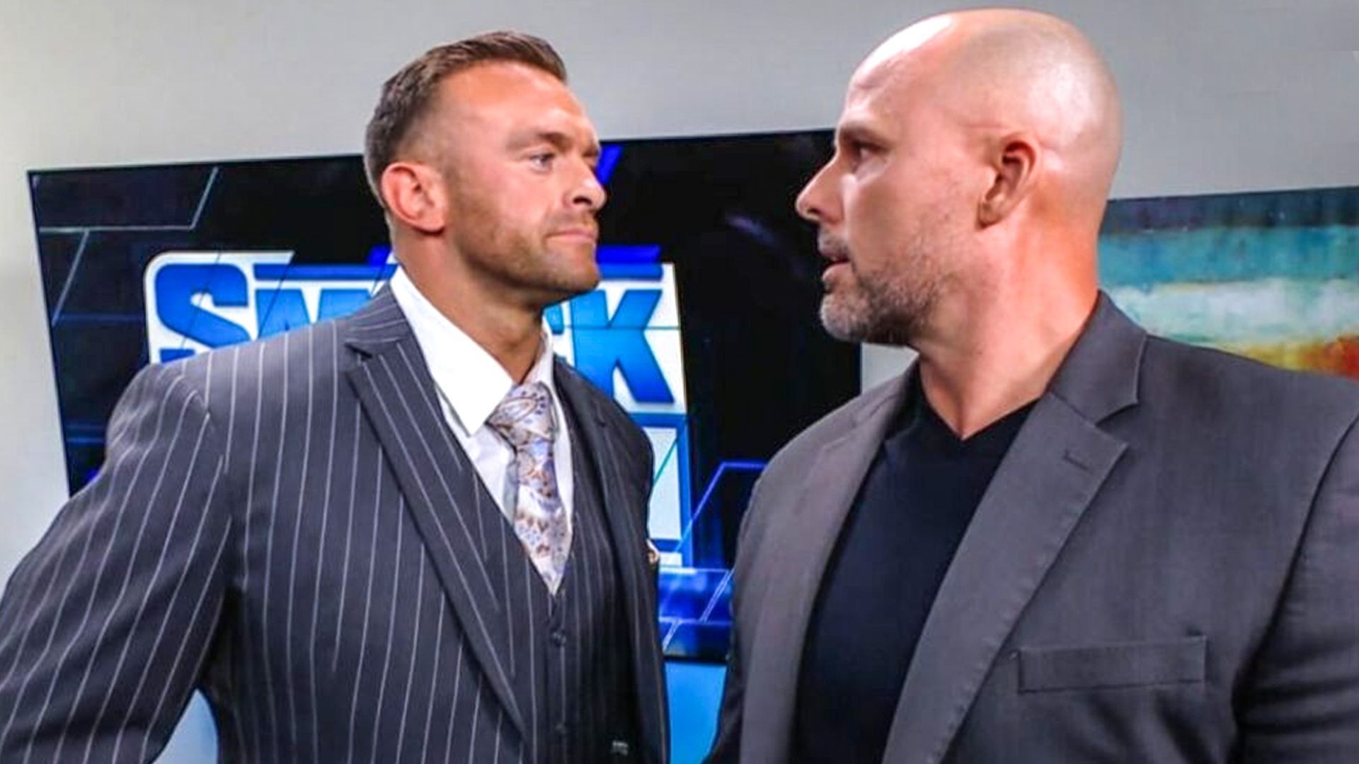 Nick Aldis and Adam Pearce. [Image credits: WWE.com]