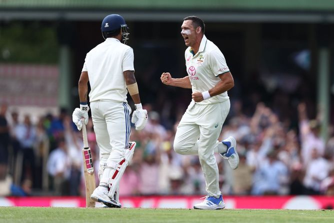 [Watch] Nitish Reddy gets out to Scott Boland for a golden duck in BGT 2024-25 5th Test