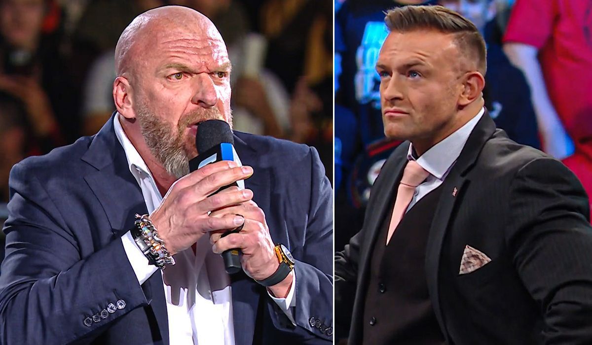 Triple H &amp; Nick Aldis [Image credits: WWE.com]