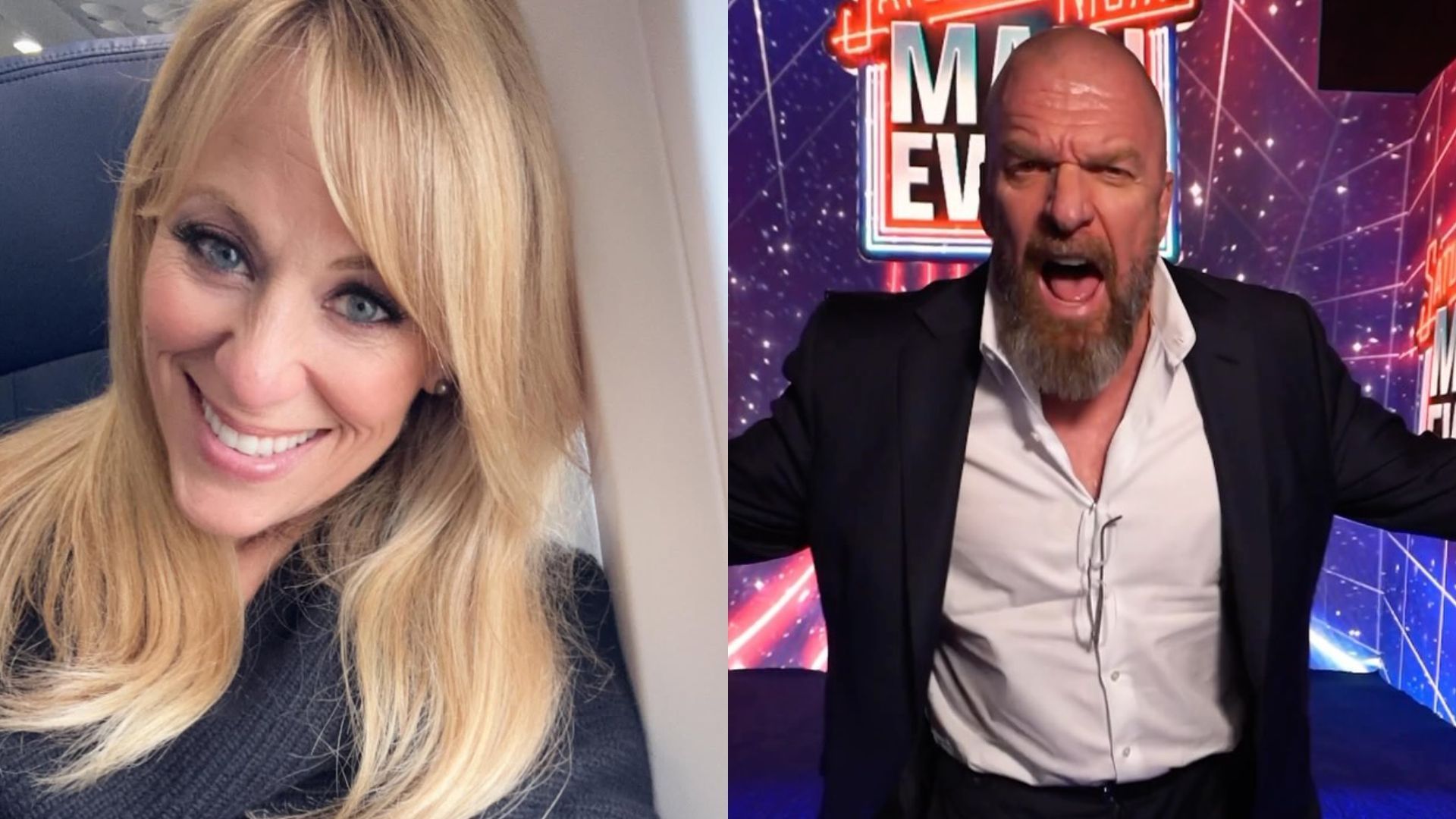 Lilian Garcia (L), Triple H (R) [Images via: The star