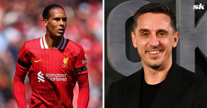 “I think he was unbelievable” - Gary Neville picks Arsenal star over Liverpool’s Virgil van Dijk in FC25 Team of the Year