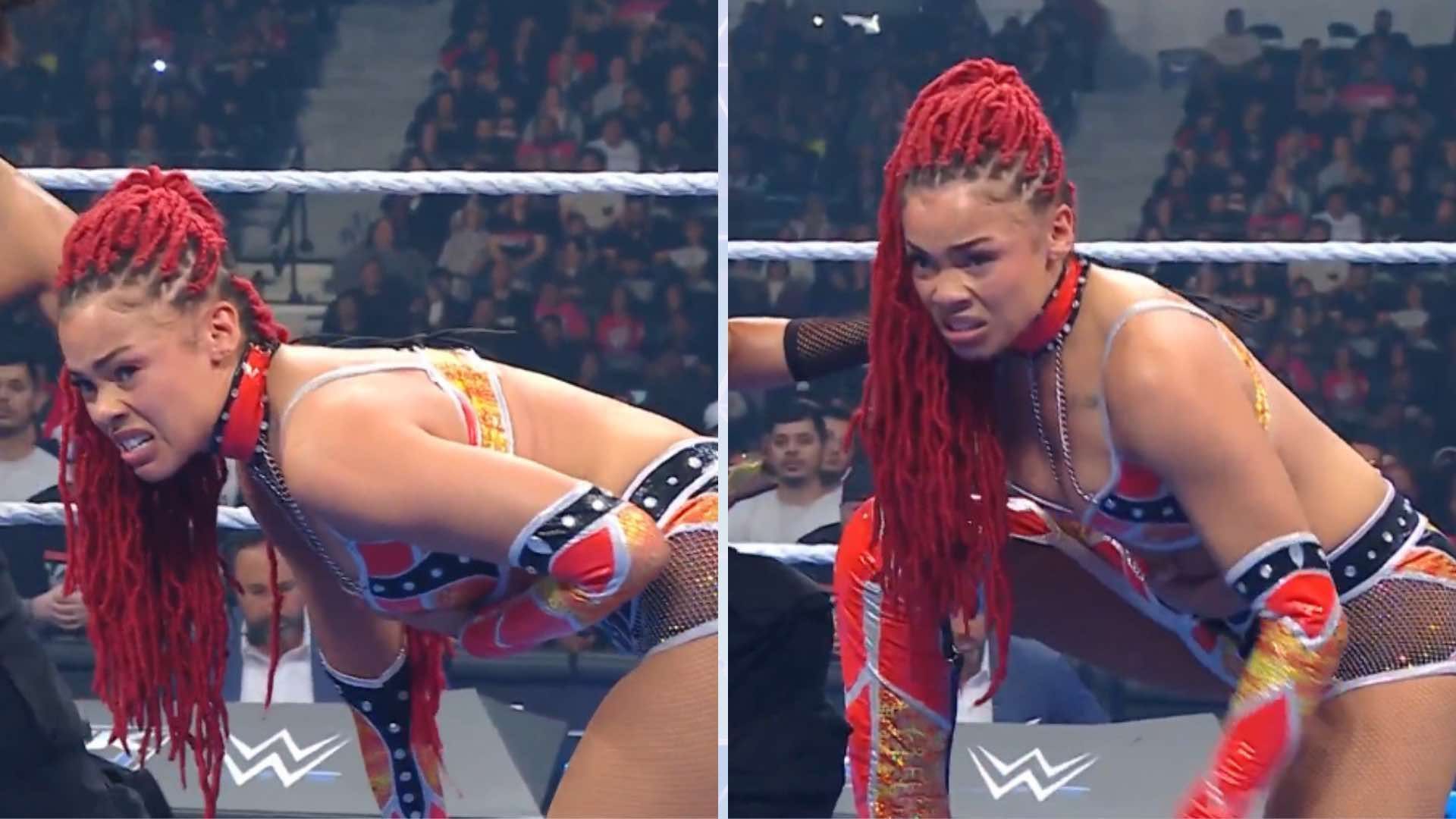 B-Fab had a rough night on WWE SmackDown [Image credits: WWE.com]