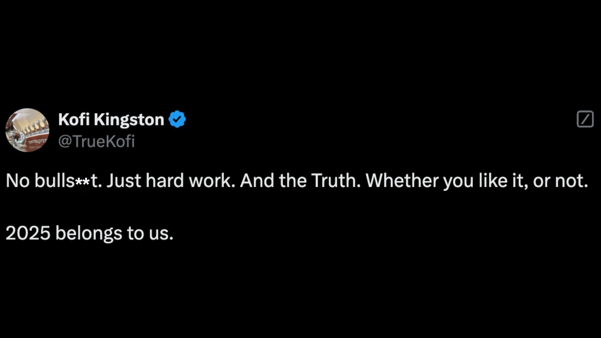 Screenshot of Kingston&#039;s post on X/Twitter.