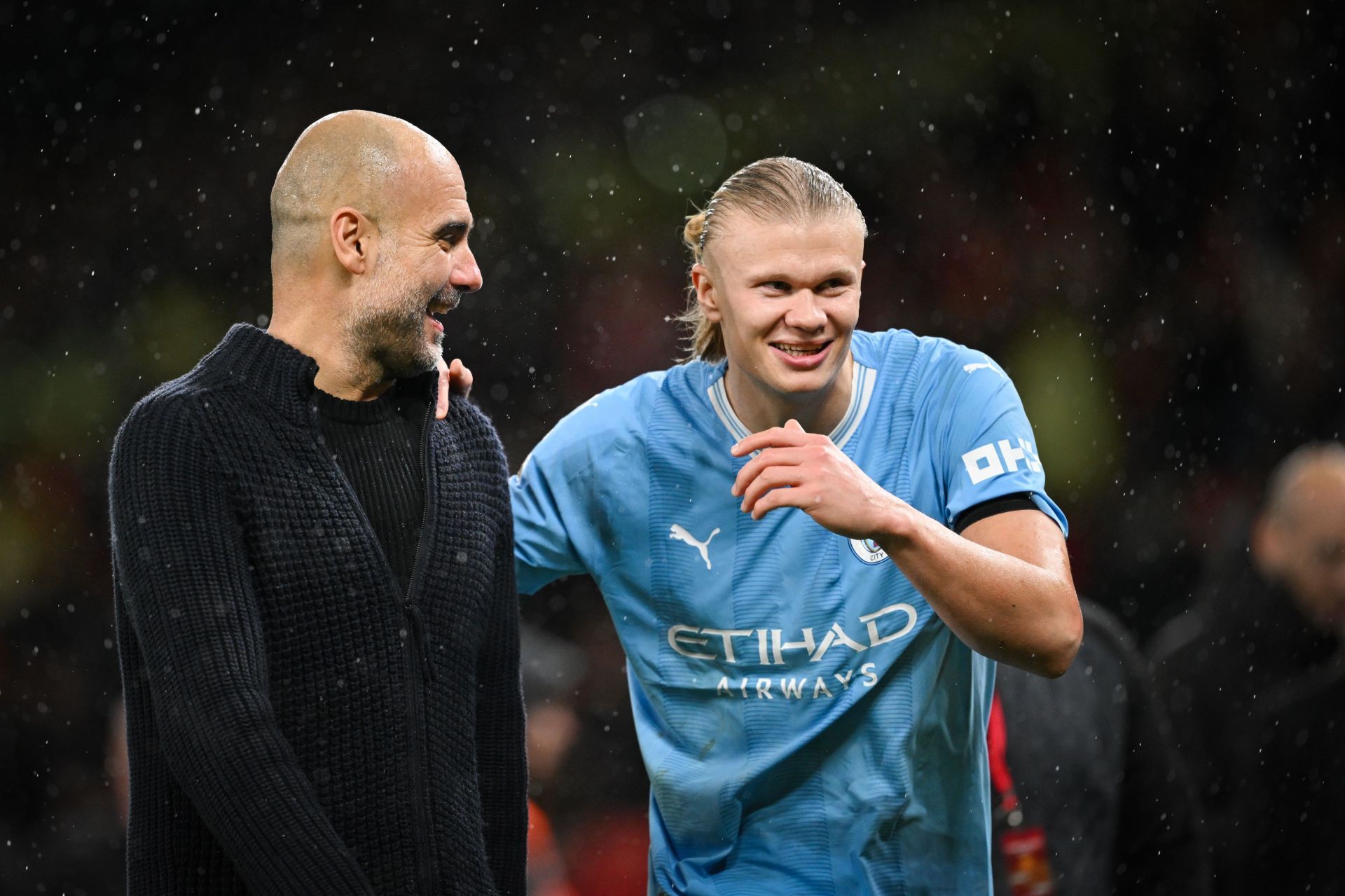 Erling Haaland and Pep Guardiola - Premier League - Source: Getty