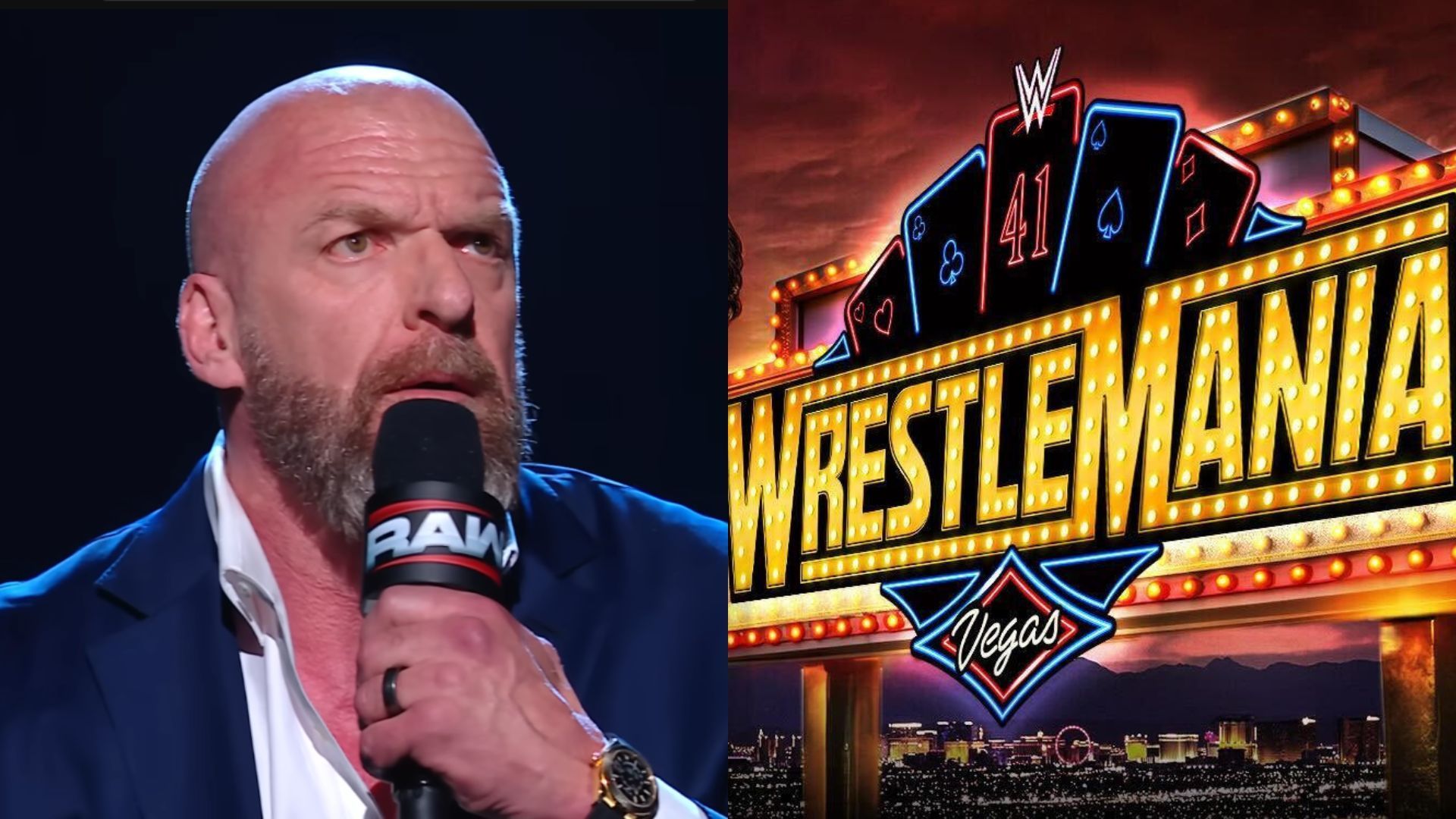 Triple H might have some big ideas for WrestleMania. [Images via WWE