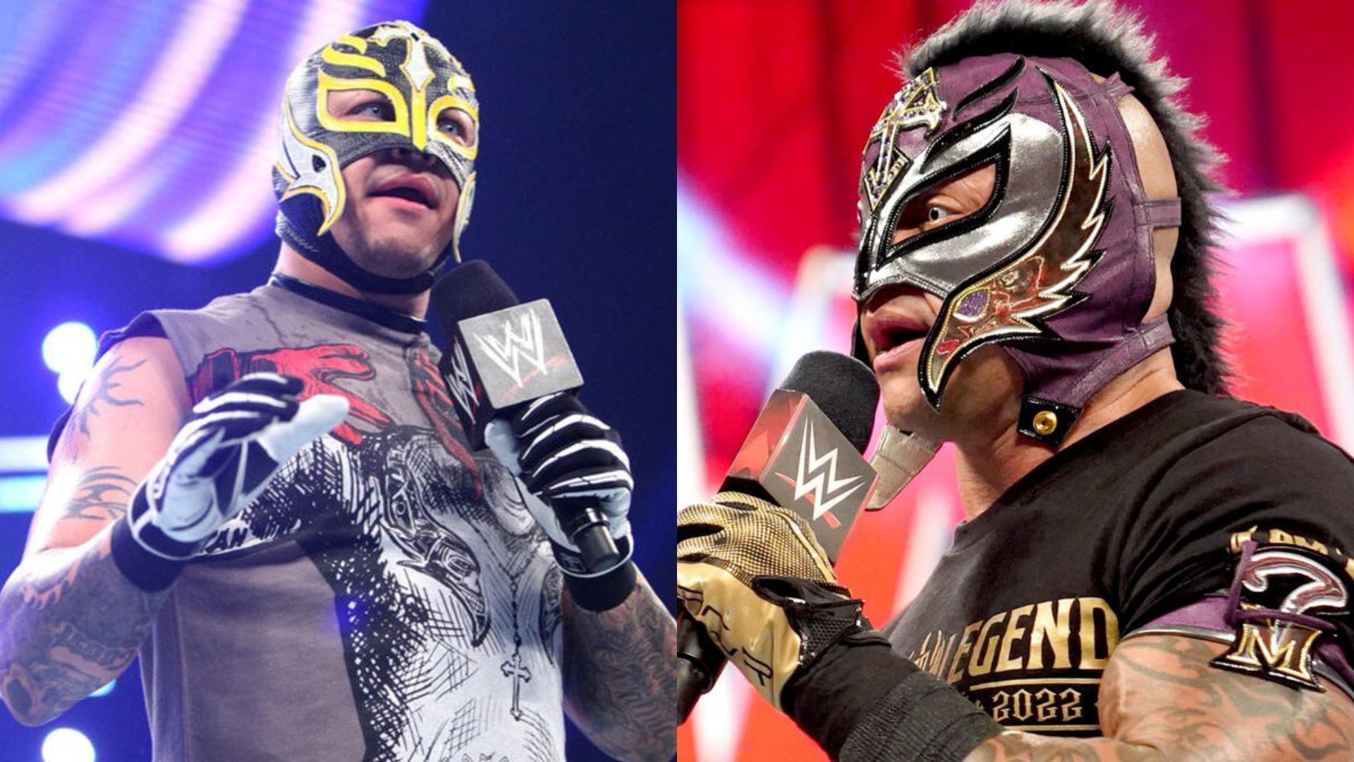 Mysterio send a fiery message ahead of RAW tonight. [Image credits: WWE.com]