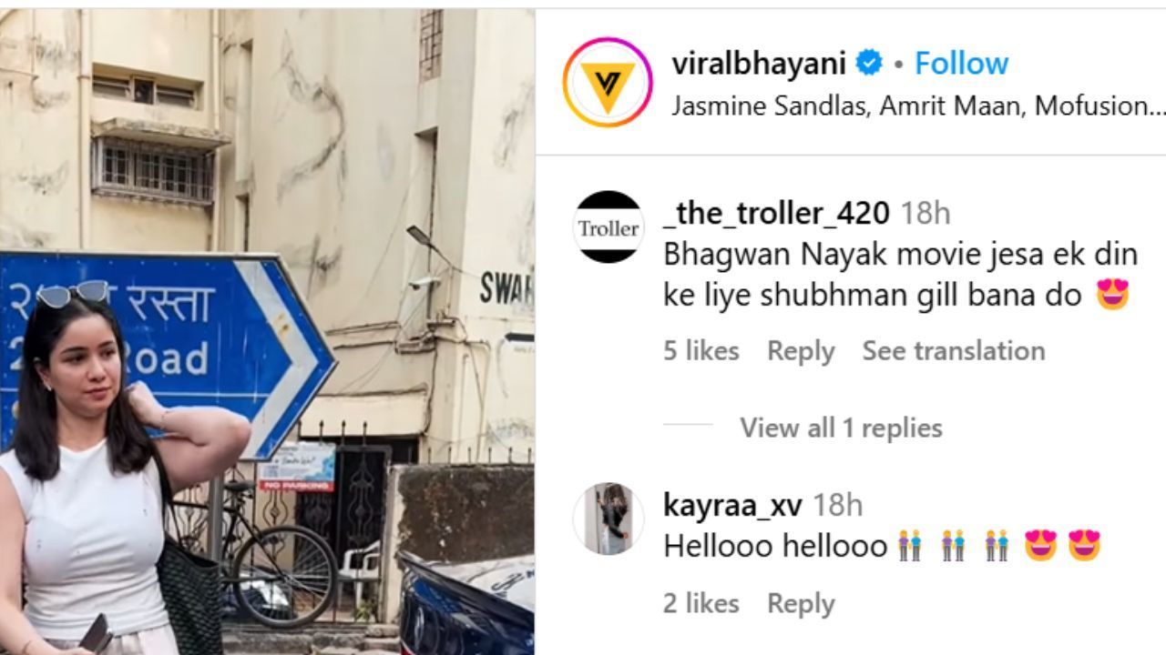 फैन ने सारा तेंदुलकर के वायरल वीडियो पर किया कमेंट (photo credit: instagram/viralbhayani)