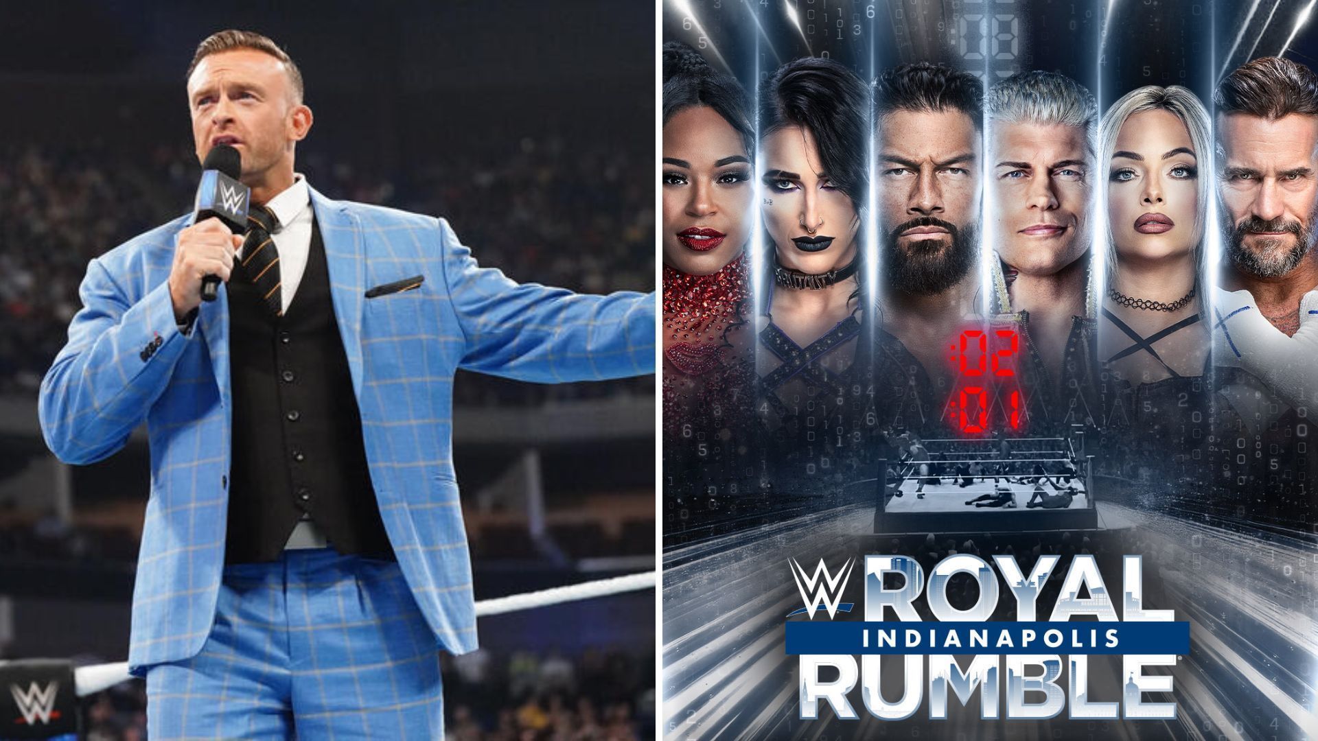 Nick Aldis could make a major Royal Rumble 2025 announcement [Image credits: WWE.com and WWE on X]