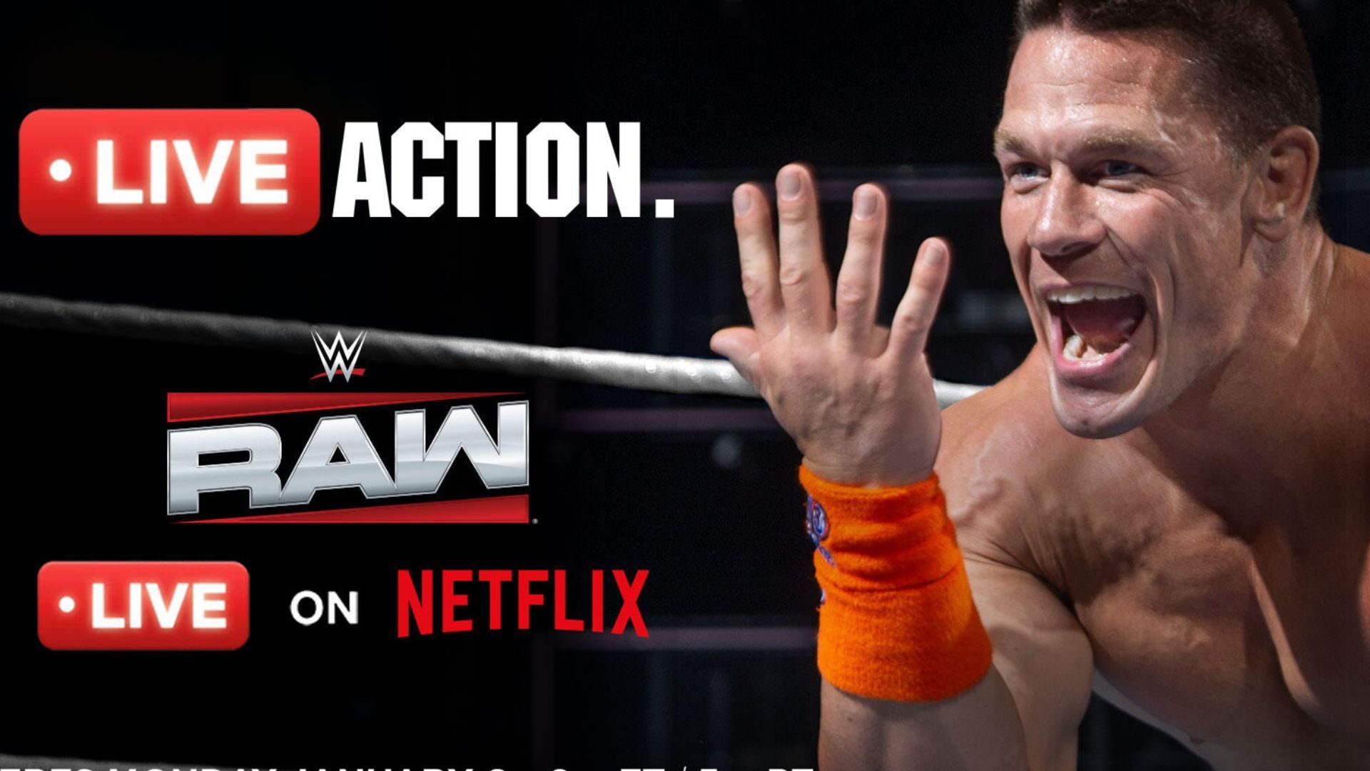 RAW is coming to Netflix this year on 6th January (via WWE.com)