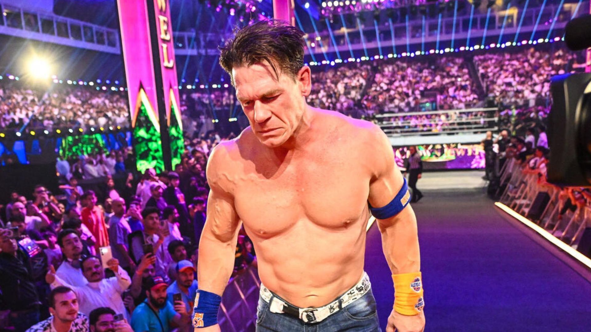 John Cena at Crown Jewel 2023! [Image credit: WWE.com]