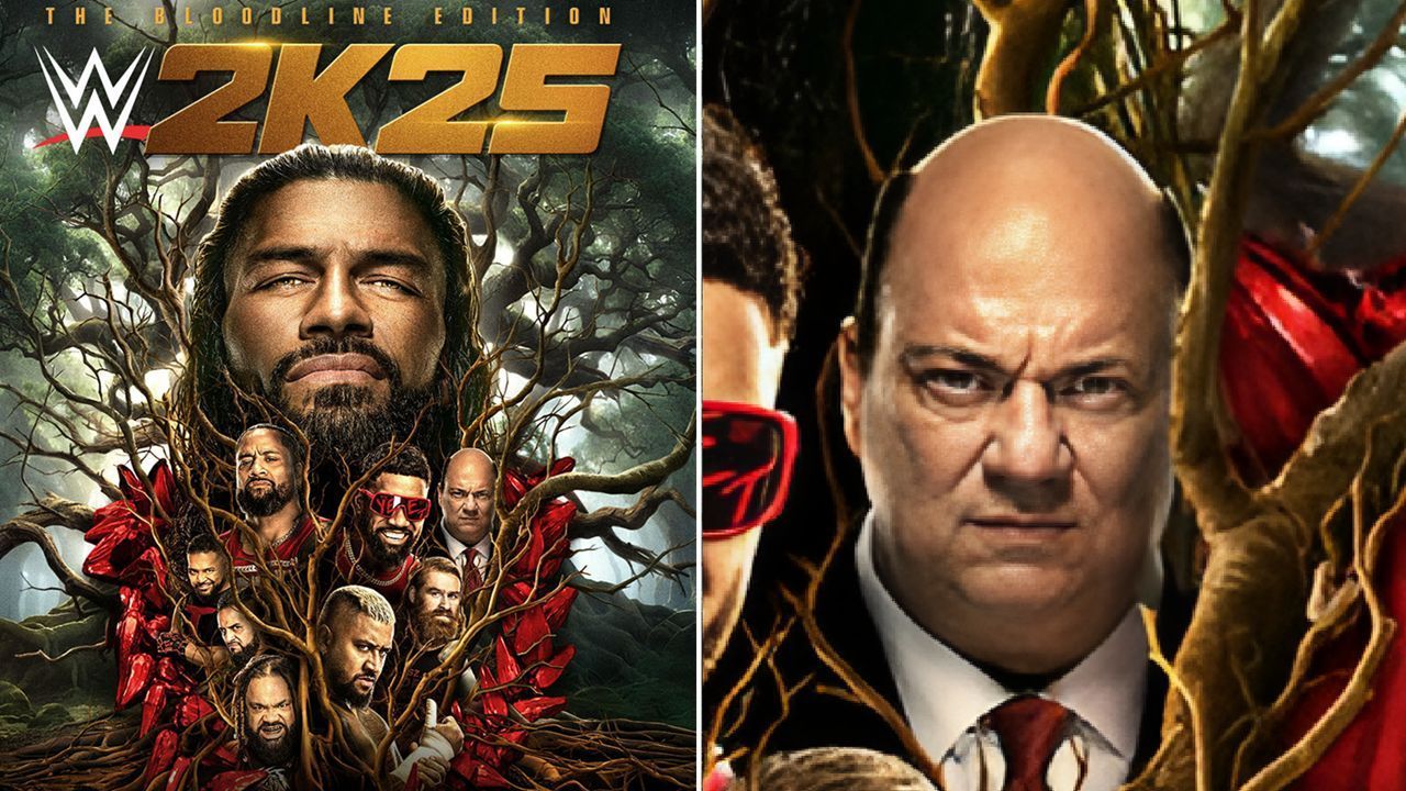 Heyman on the cover of WWE 2K25 (via WWE