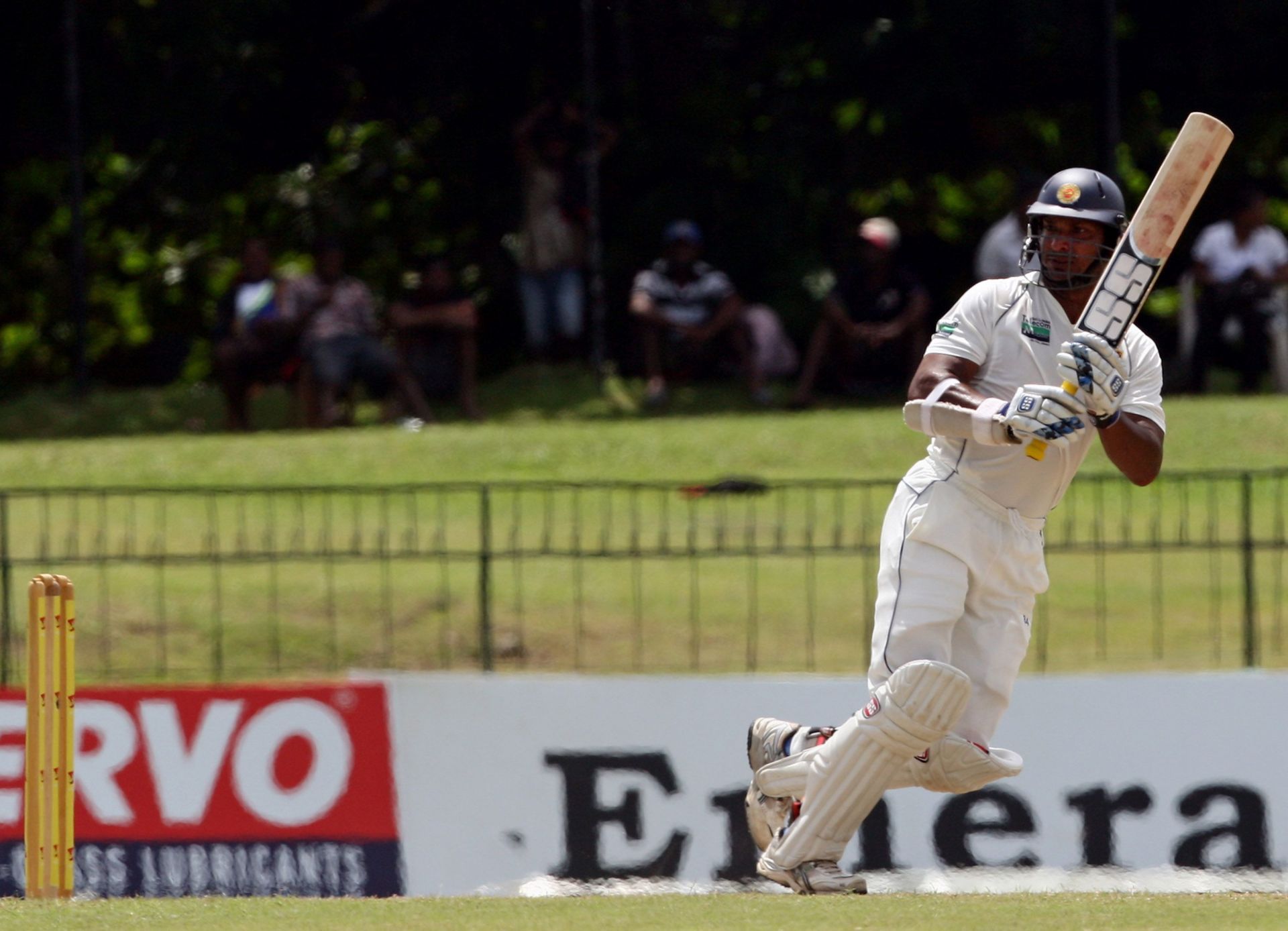 Sangakkara was arguably the greatest Sri Lankan Test batter. Source: Gett