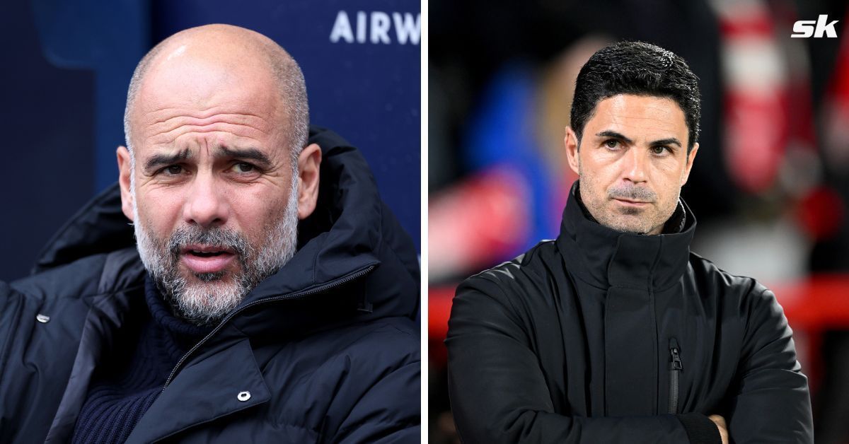 Pep Guardiola and Mikel Arteta.