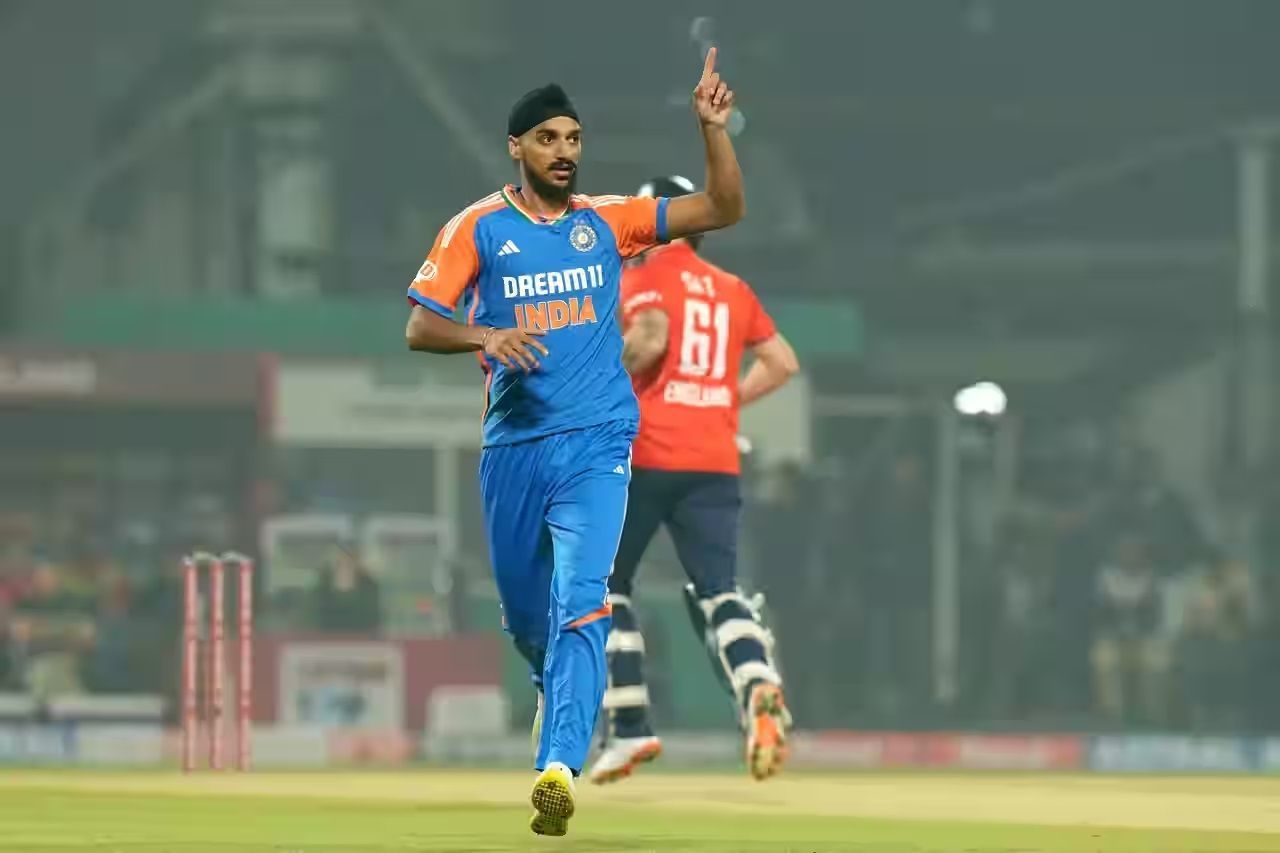 Arshdeep Singh picked up two wickets in the first T20I against England. [P/C: Getty]