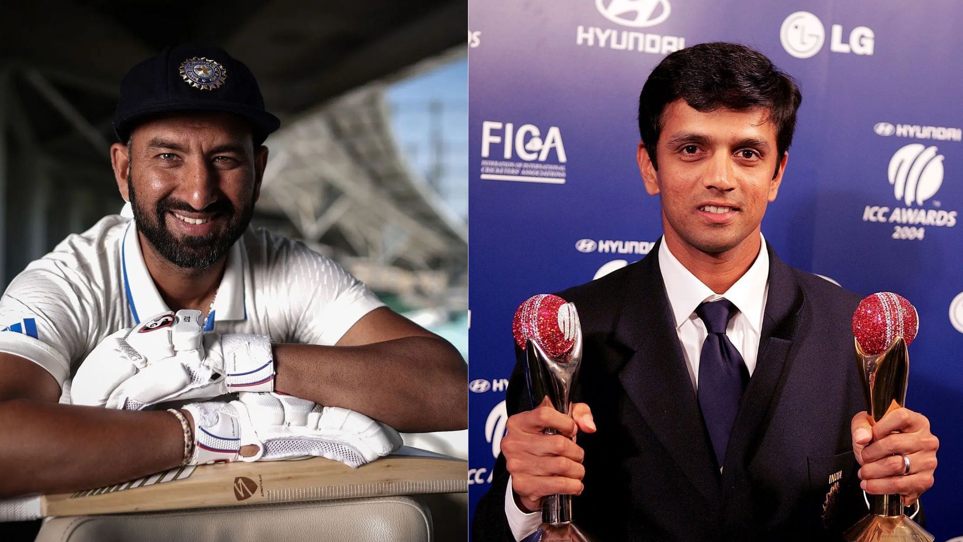 Cheteshwar Pujara and Rahul Dravid are counted among India