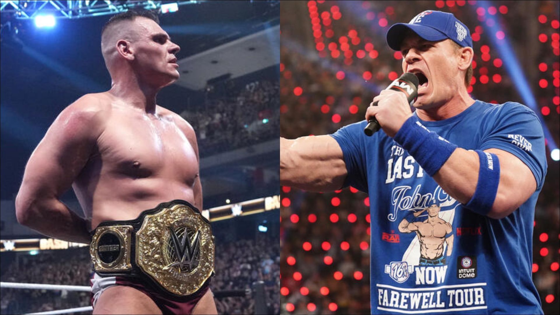 Gunther (L) John Cena (R) (Image via wwe.com)