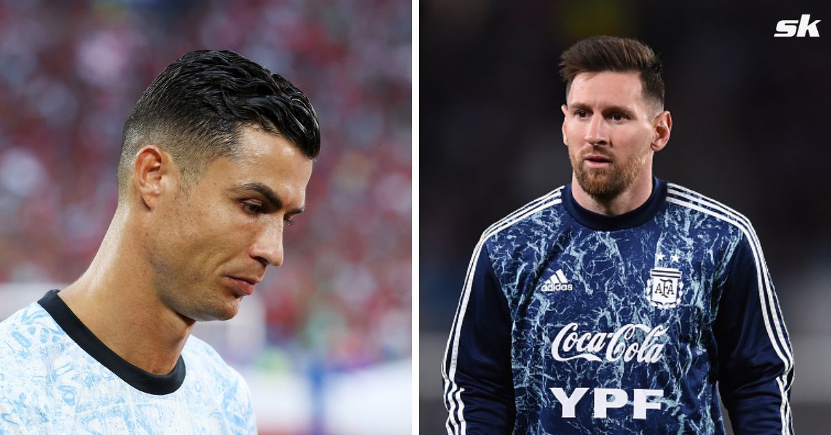 Cristiano Ronaldo (left) and Lionel Messi (right)