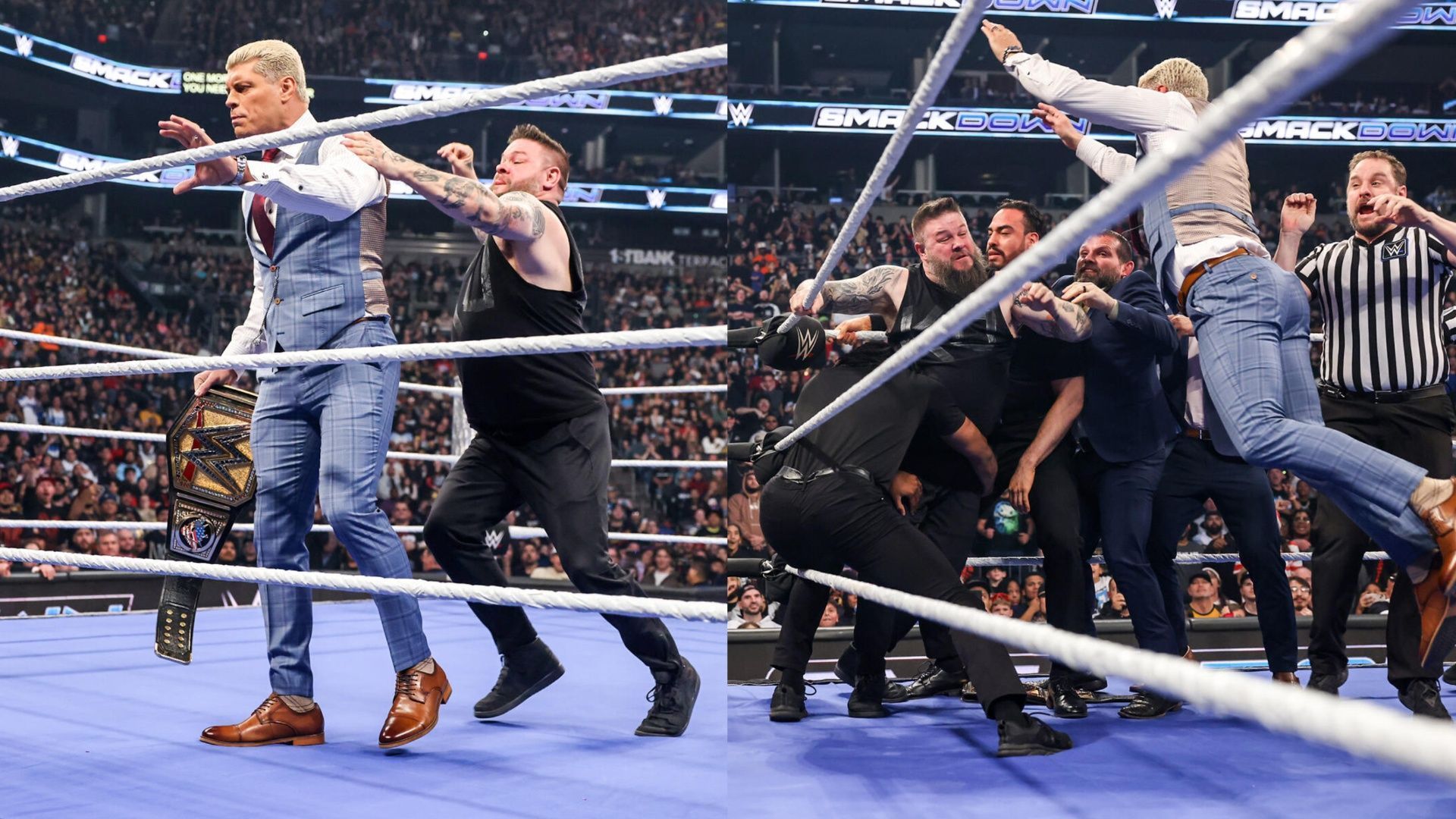 Cody Rhodes and Kevin Owens once again got physical on SmackDown (Images via WWE.com)