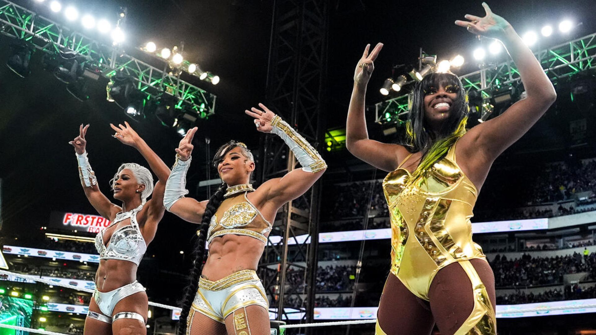 Jade Cargill, Bianca Belair, and Naomi (Image Credits: WWE.com)