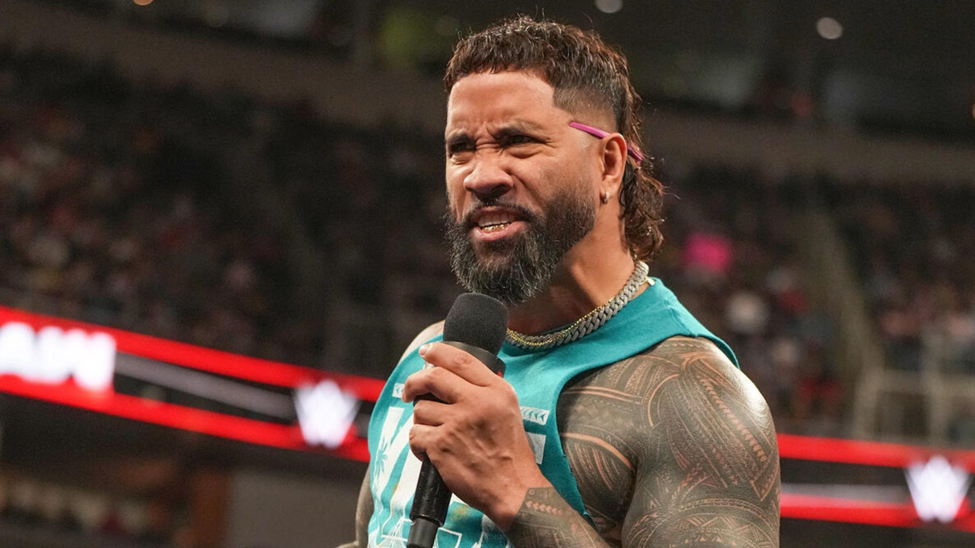 Jey Uso on RAW! [Image credit: WWE.com]